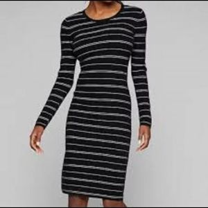 Athleta Sweater Weather Black Wool Dress